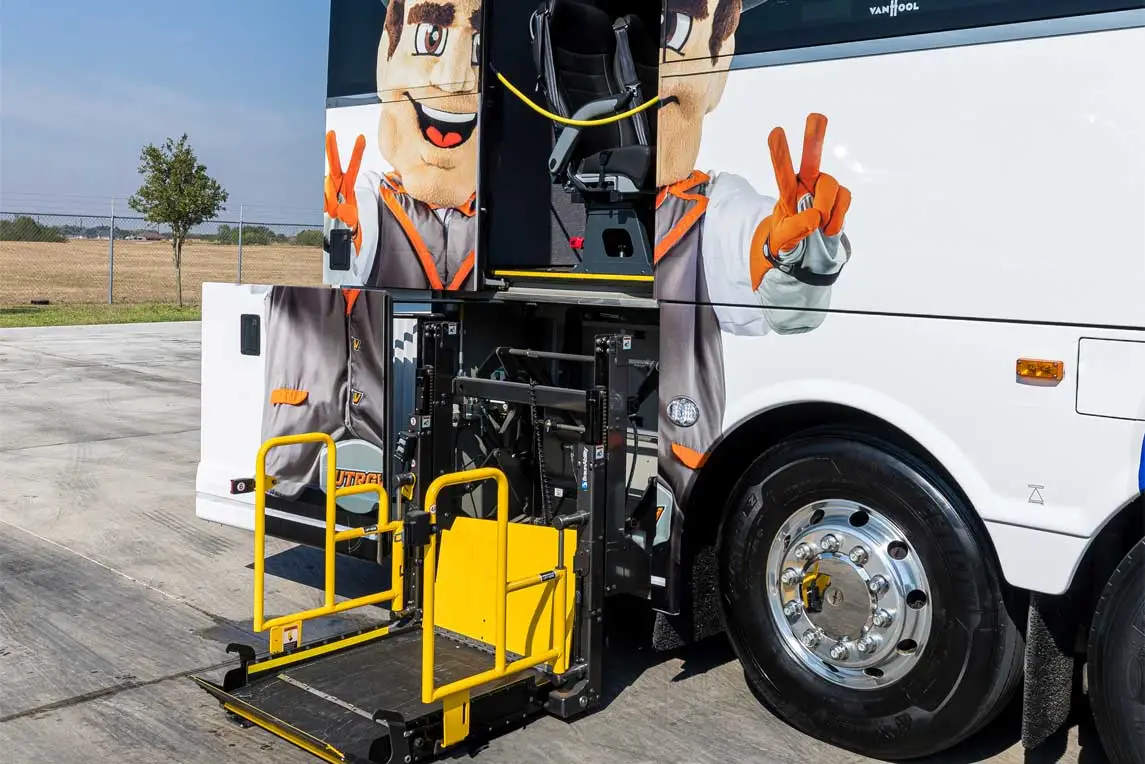 Charter Bus with wheelchair access